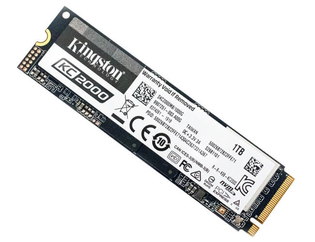 SSD Kingston KC2000 M.2 PCIe Gen3 x4 NVMe 250GB SKC2000M8/250G