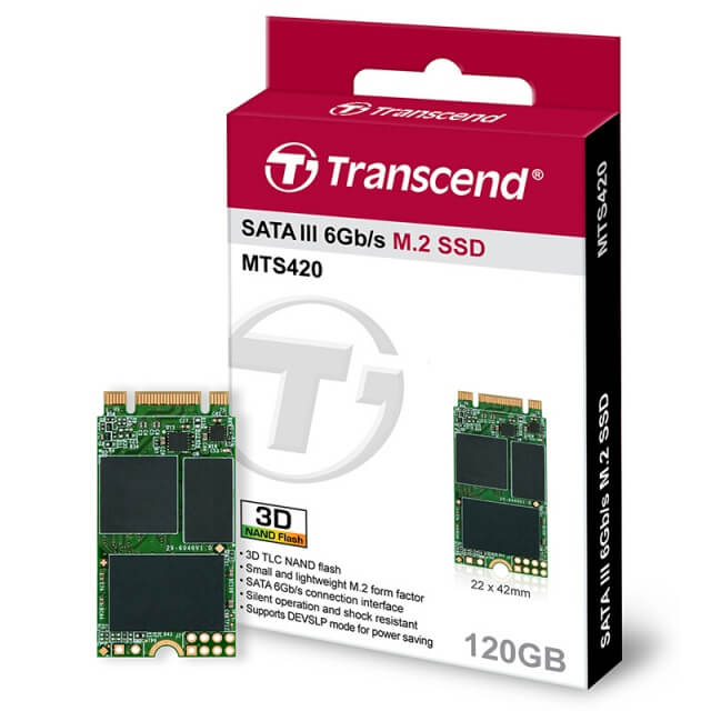 SSD Transcend M.2 2242 SATA III 120GB MTS420S 3D-NAND TS120GMTS420S