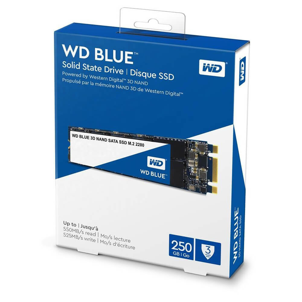 SSD Western Digital Blue 3D-NAND M.2 2280 SATA III 250GB WDS250G2B0B