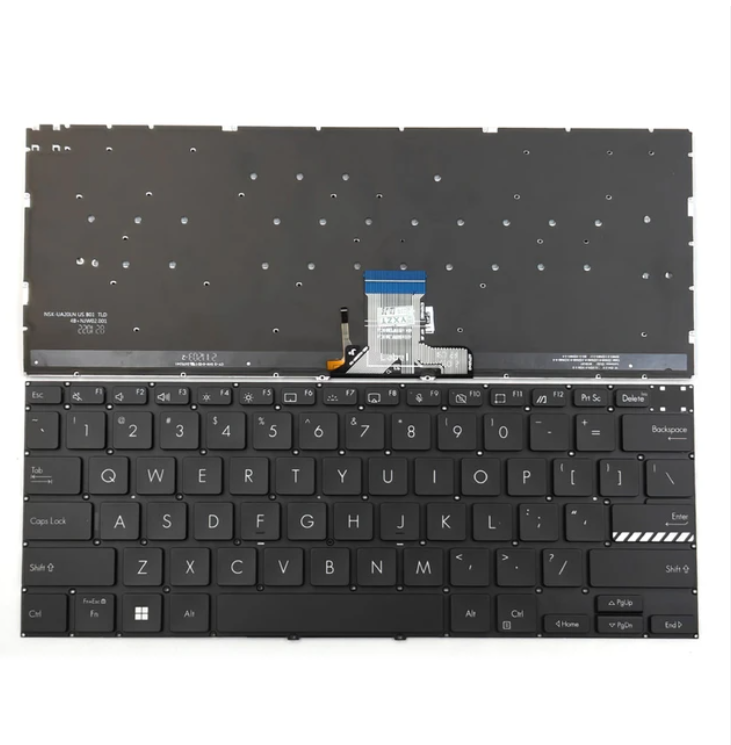 Bàn phím laptop Asus Vivobook Pro 14x OLED M3400 M3400Q M3400QA M3400QC M3401 M3401Q M3401QA M3401QC, Asus Vivobook Pro14x OLED M4700 M4700PC M4700QC M7400 M7600 X7400 X3400 X3400P K3400P ĐEN (CÓ LED))